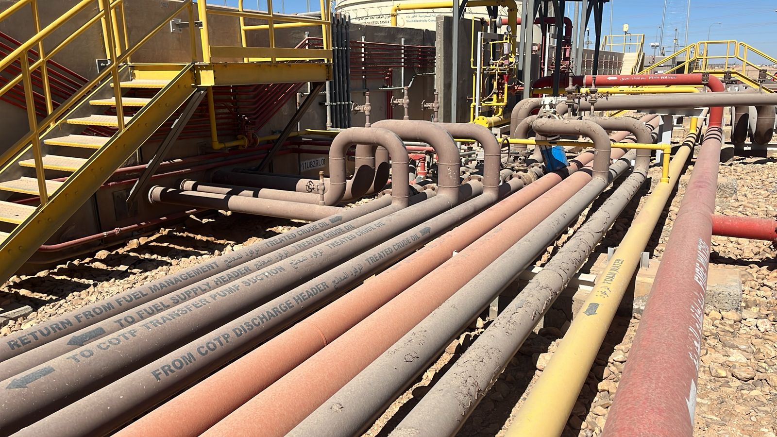 Tank 6 pipelines