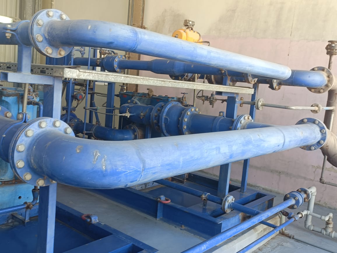 Transfer pump skid from tank 7 to treatment 2
